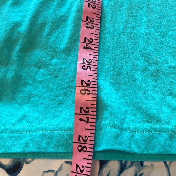 Bella Canvas Turquoise Cotton Long Sleeve Tee Shirt Size Large - Picture 6 of 6